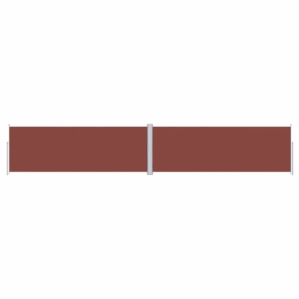 Berkfield Home Retractable Brown Polyester Roller Side Awning W/H: 1000 x 180 cm – 2