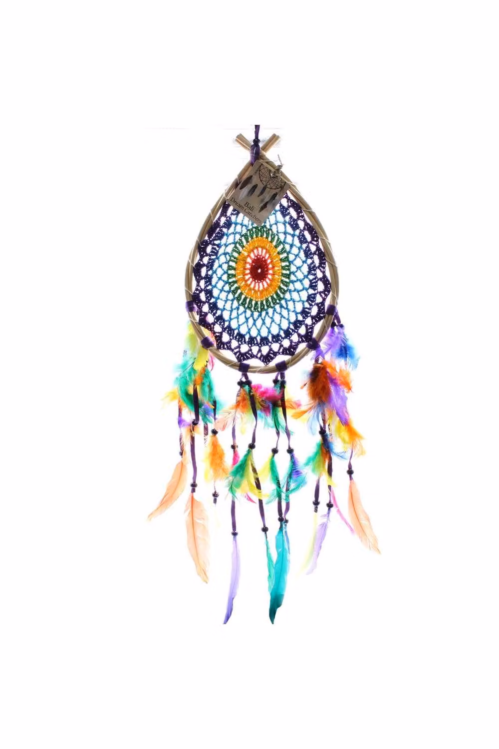KDMD Bali Dream Catcher Medium Multi Teardrop Boho Mandala Wall Decor in Multicolour – 3