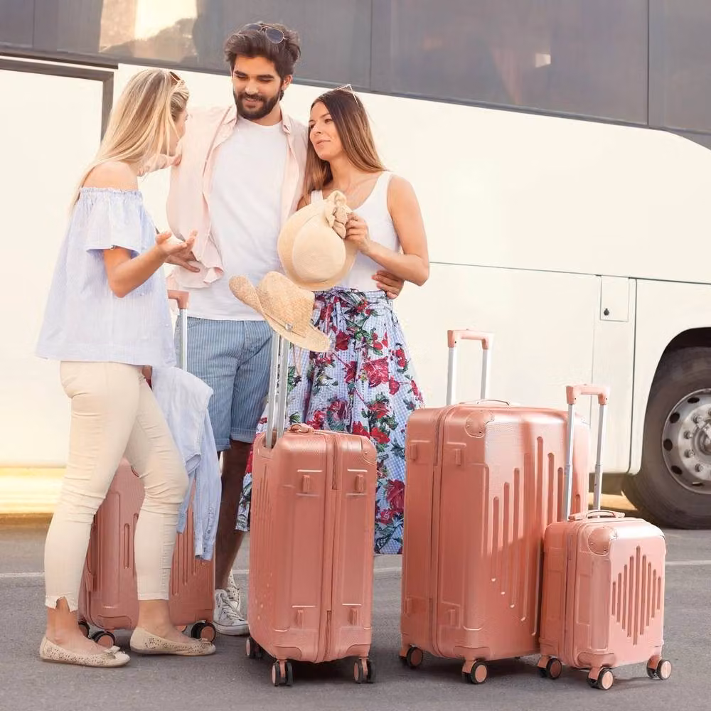 Kelvenix 4-Piece Suitcase Set in Pink – 3