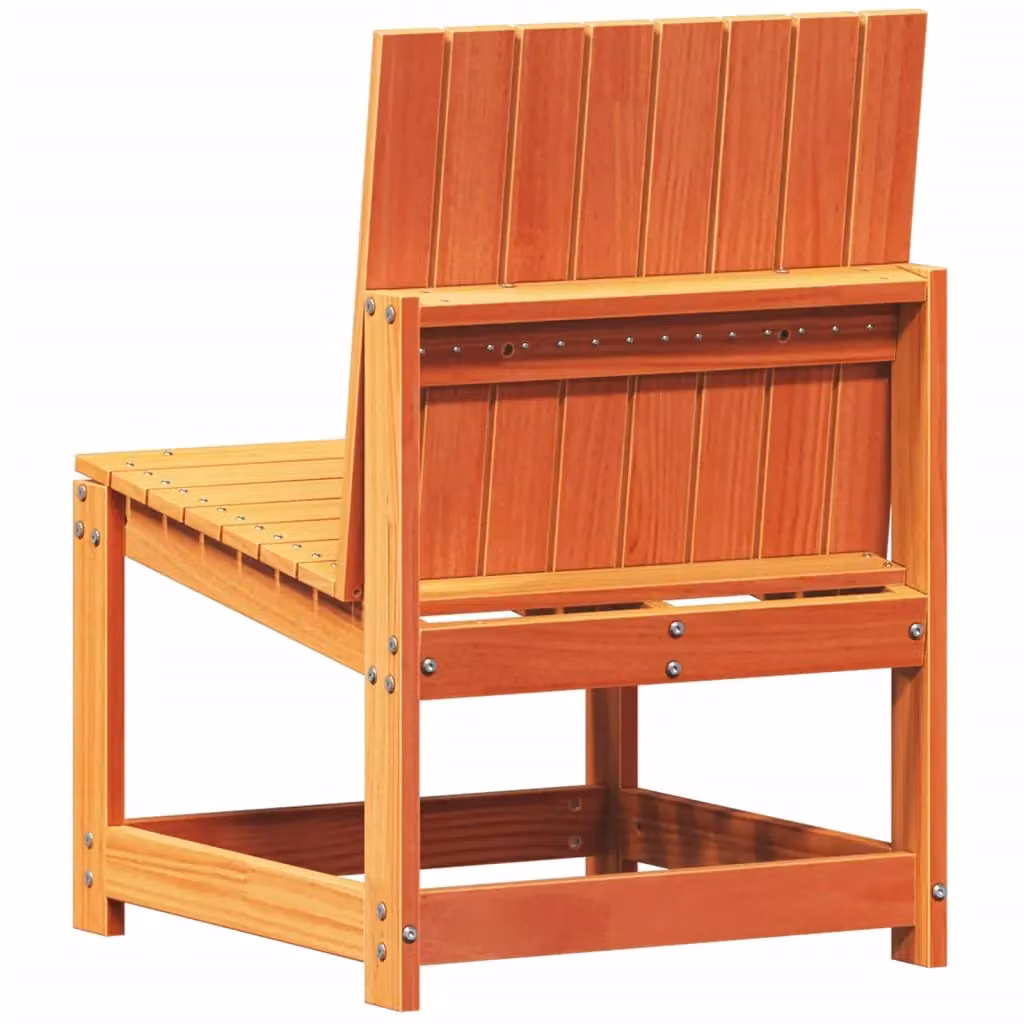 Berkfield Home 3 Piece Rustic Garden Lounge Set in Waxed Brown Solid Pine Wood – 2