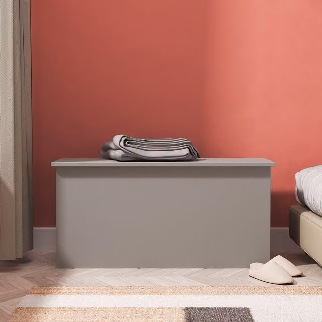 Ready Assembled 2 U Trent Blanket Box in Dark Grey – 1