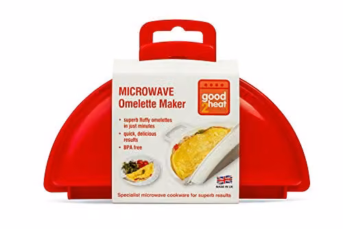 good2heat 4035 Microwave 2 Egg Omelette Maker, Red, W: 18 cm, H: 4 cm, D: 12 cm