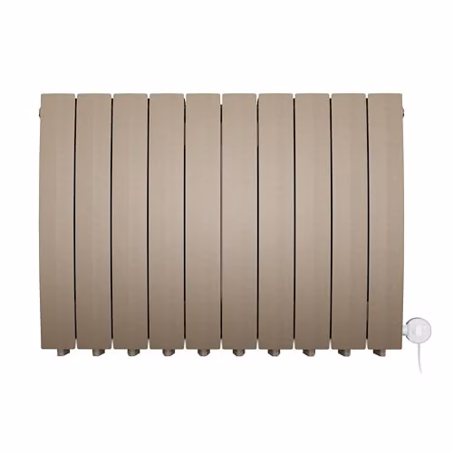 Terma Bergamo E Electric Radiator with Wifi and App Control, Quartz Mocha, W/H: 80 x 59 cm, 1.2 kW – 2