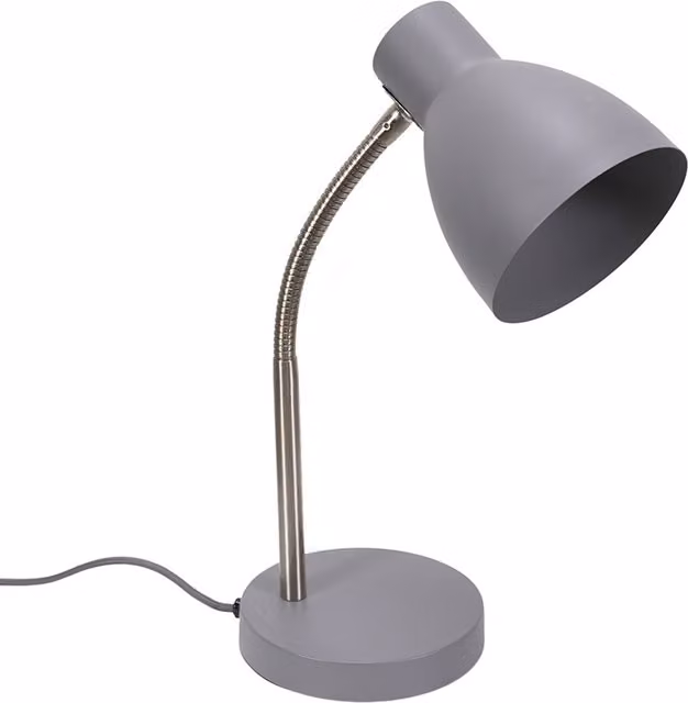 Keela Adjustable Flexi Neck LED Desk Lamp in Grey