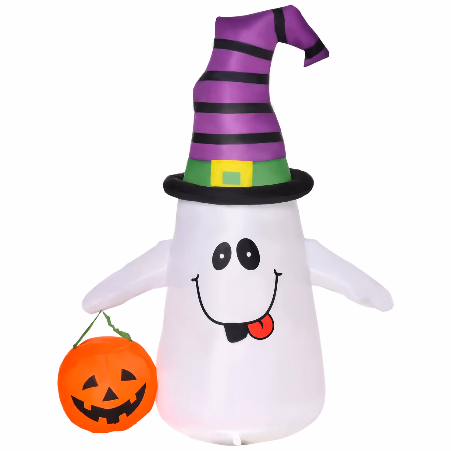 HOMCOM Witch Ghost Inflatable Halloween Decoration with Multicolour Lights – 2