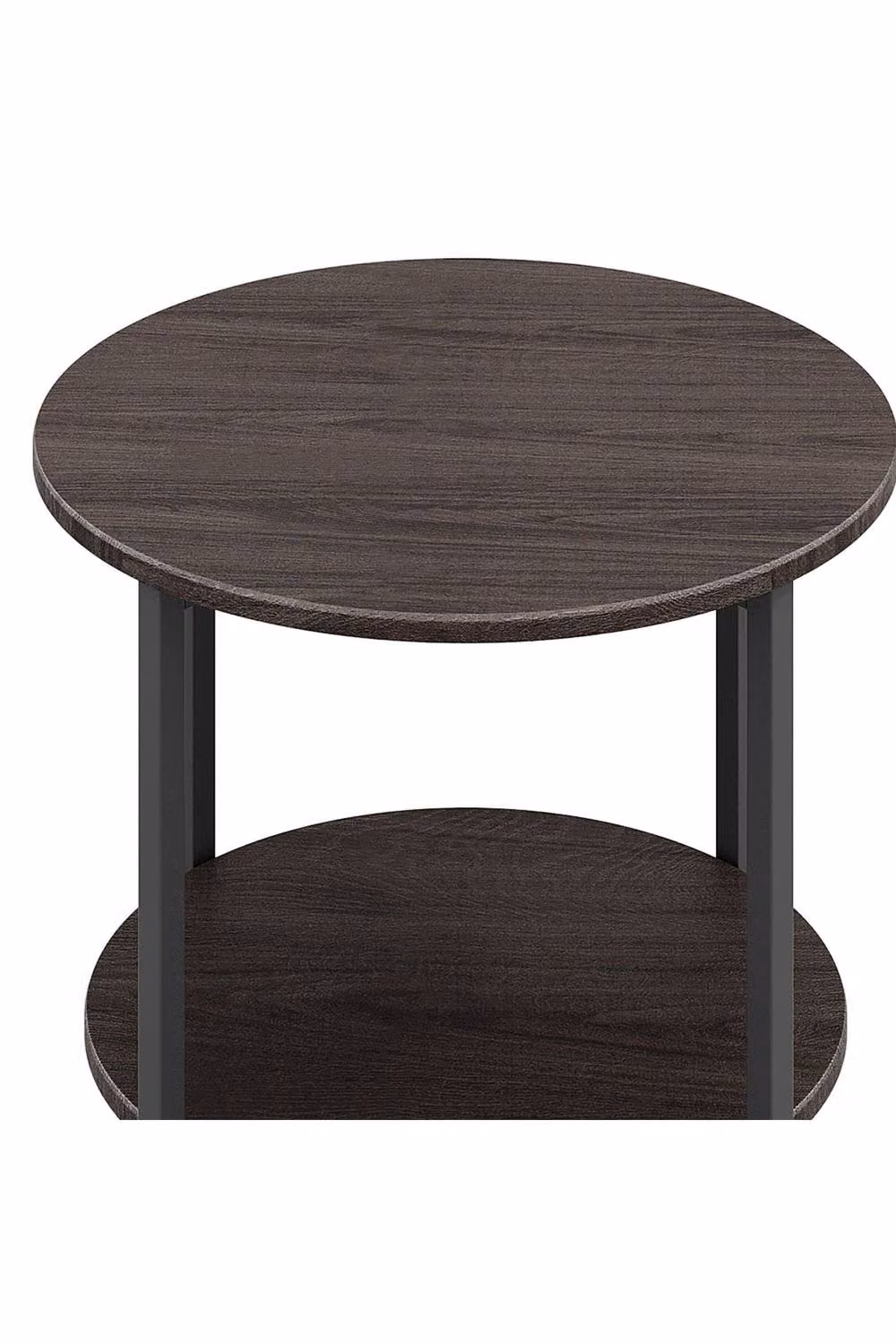 Garden Sanctuary Small Round 2 Tier Coffee Table in Brown – 3