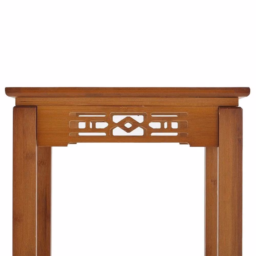 FORGEVIO Retro Wooden Plant Stand in Brown – 2