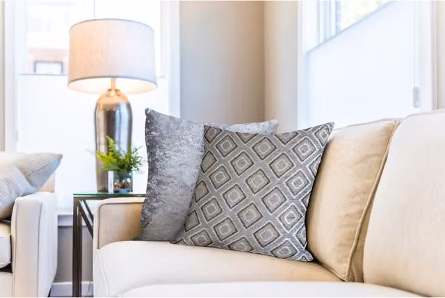 NewEdgeBlinds PISA Square Cushion Cover in Grey