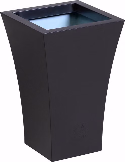 Primrose Black Galvanised Steel Flared Square Outdoor Planter Tub