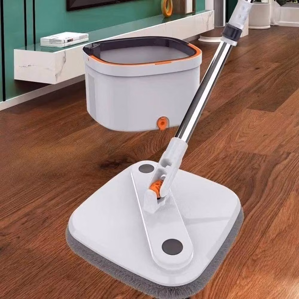 PAWNORA Microfibre Mop and Bucket Set with Wringer in Grey – 3