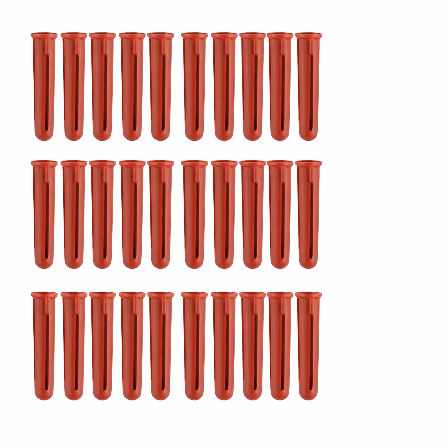 Securfix Red Nylon Universal Masonry Wall Plugs, Pack of 1000 – 3