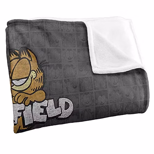 Trevco Garfield Retro Silky Touch Super Soft White Fleece Throw Blanket W/D/H: 152 x 127 cm – 2