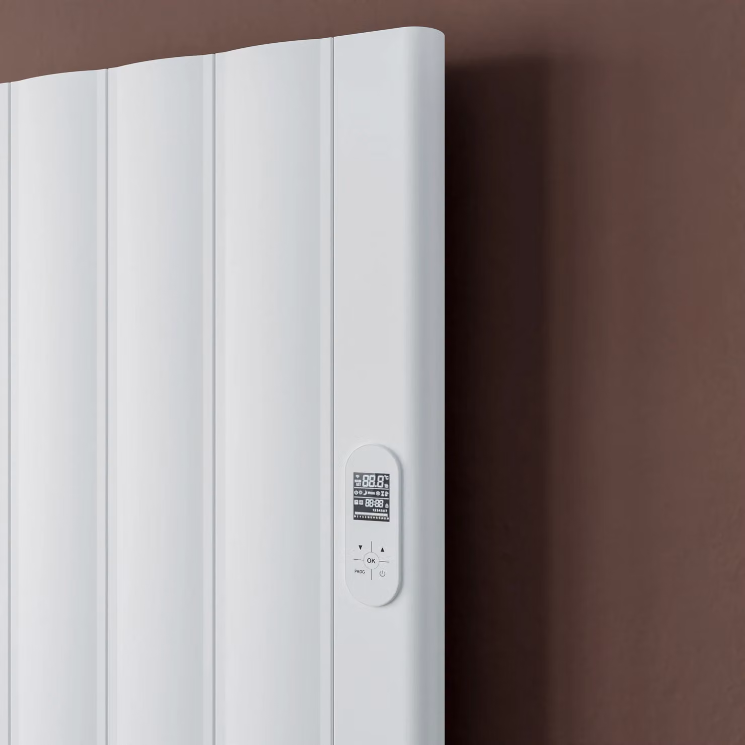 Agadon Cologne Electric Aluminium Designer Radiator in White, W/H: 61 x 160 cm – 4