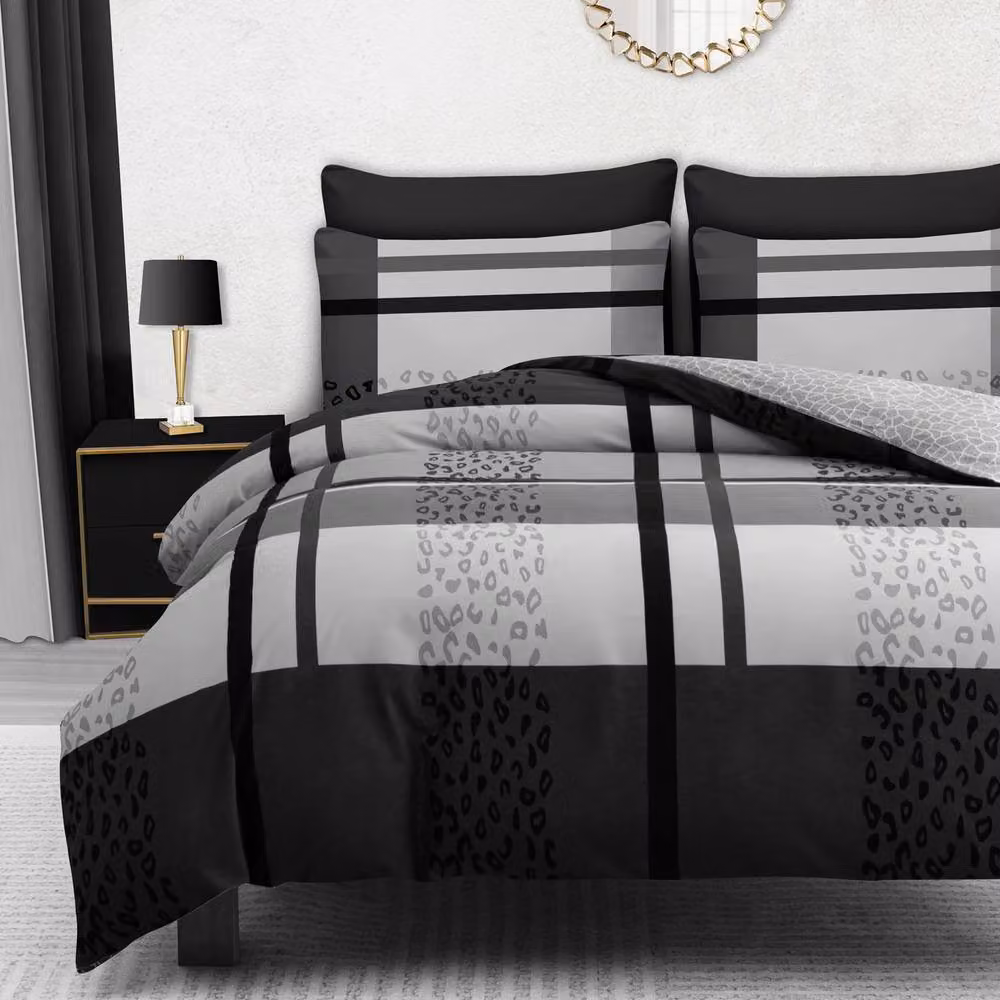 Pamposh Grey Brushed Microfibre Duvet Cover Set, 140 x 200 cm – 2