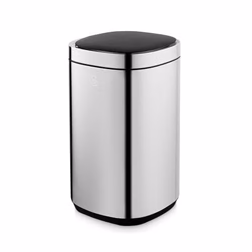 Swan 30L Square Sensor Bin in Silver