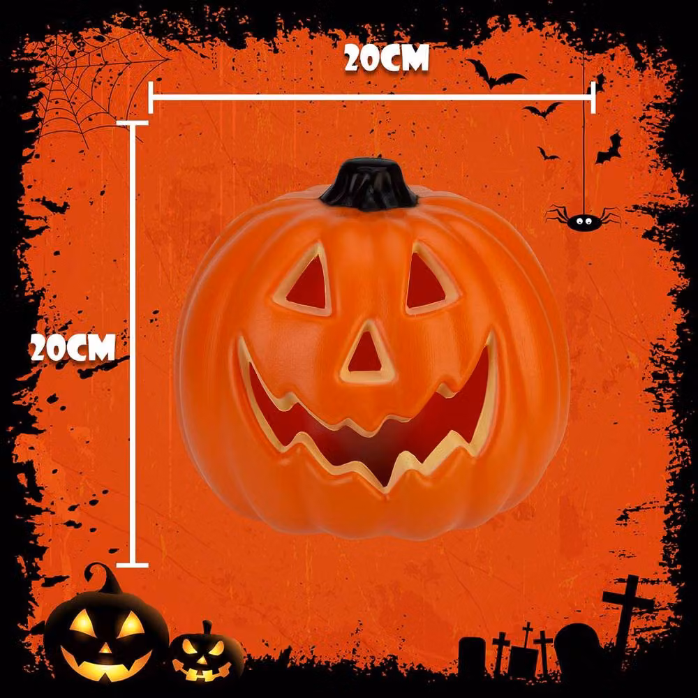 VFM e-Store Halloween Pumpkin Flame Effect Tabletop Decoration, Orange – 2