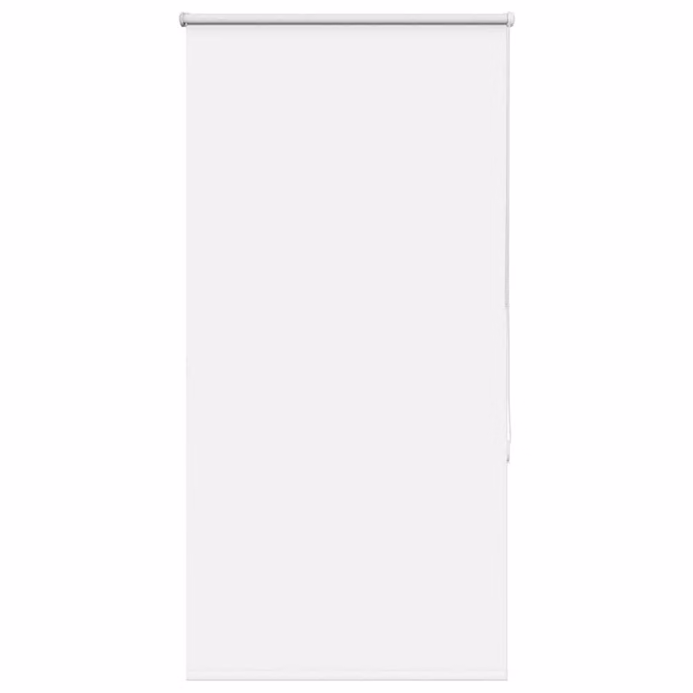 Berkfield Home White Blackout Roller Blind, W: 85 cm, H: 150 cm