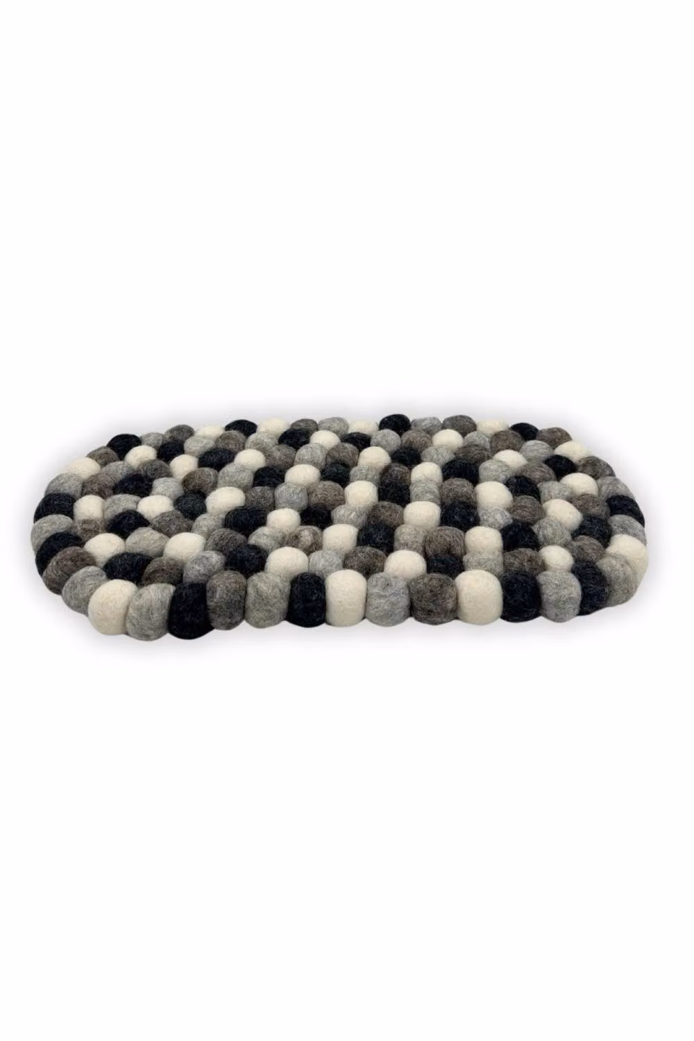 KDMD Grey Felt Ball Oval Centre Mat – 2