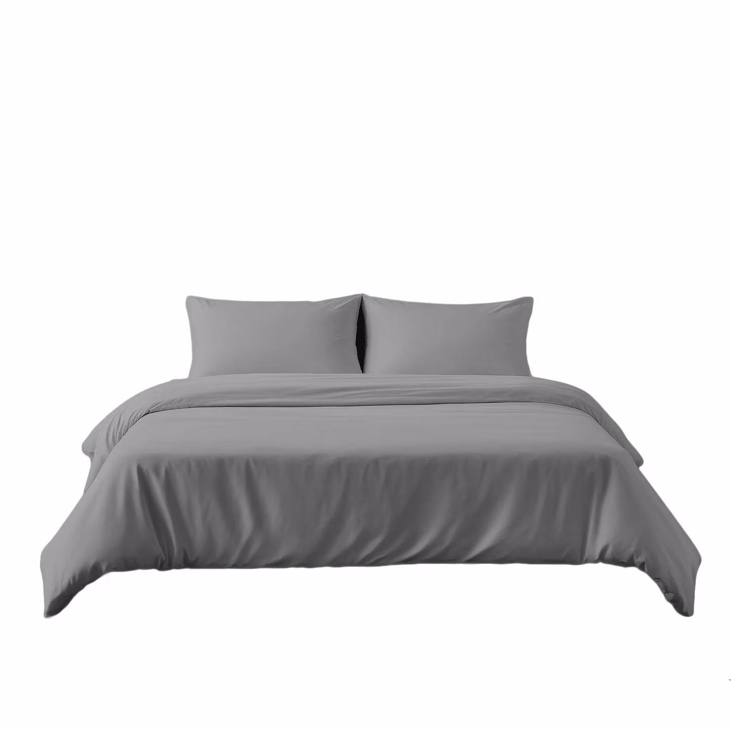 Home Sweet Home UK Single Microfibre Duvet Cover and Pillowcase Set in Silver, W/D/H: 135 x 200 cm and 48 x 74 cm – 2