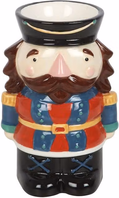 Something Different Nutcracker Ceramic Oil Burner, Multicolour, H: 15.0 cm x W: 10.0 cm x D: 8.0 cm
