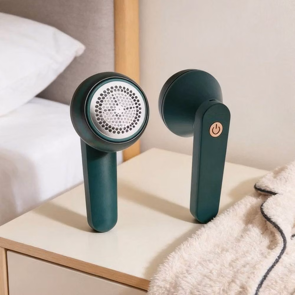 NESTLUNE Rechargeable USB Electric Fabric Shaver and Portable Clothes Lint Remover in Green – 2