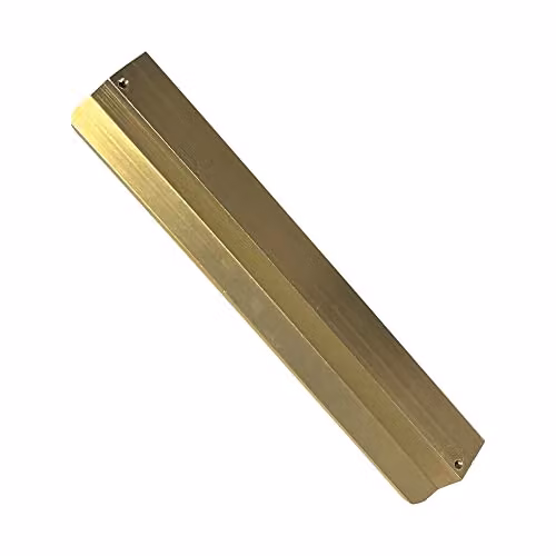 highdecora V Style Profile Pull Handle for Furniture and Cabinets, Brushed Gold Aluminium, Pack of 2