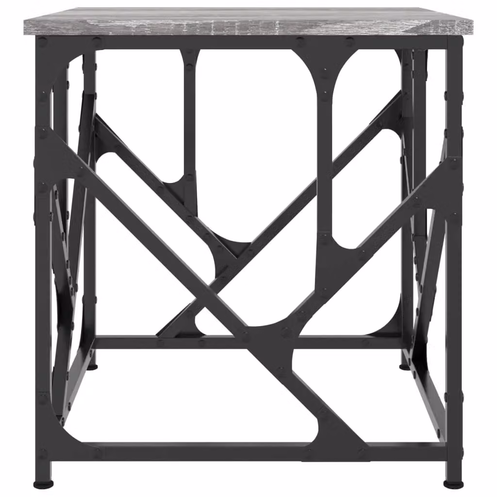 Berkfield Home Grey Sonoma Coffee Table, W: 45 cm, D: 45 cm, H: 47.5 cm – 4