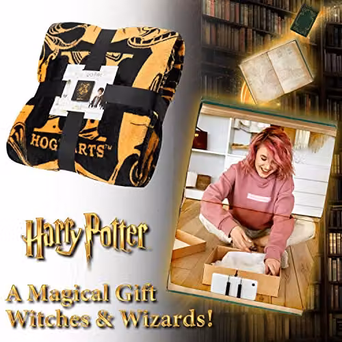 United Essentials Harry Potter Fleece Throw Blanket, Multicolour, W/D: 150 x 130 cm – 7