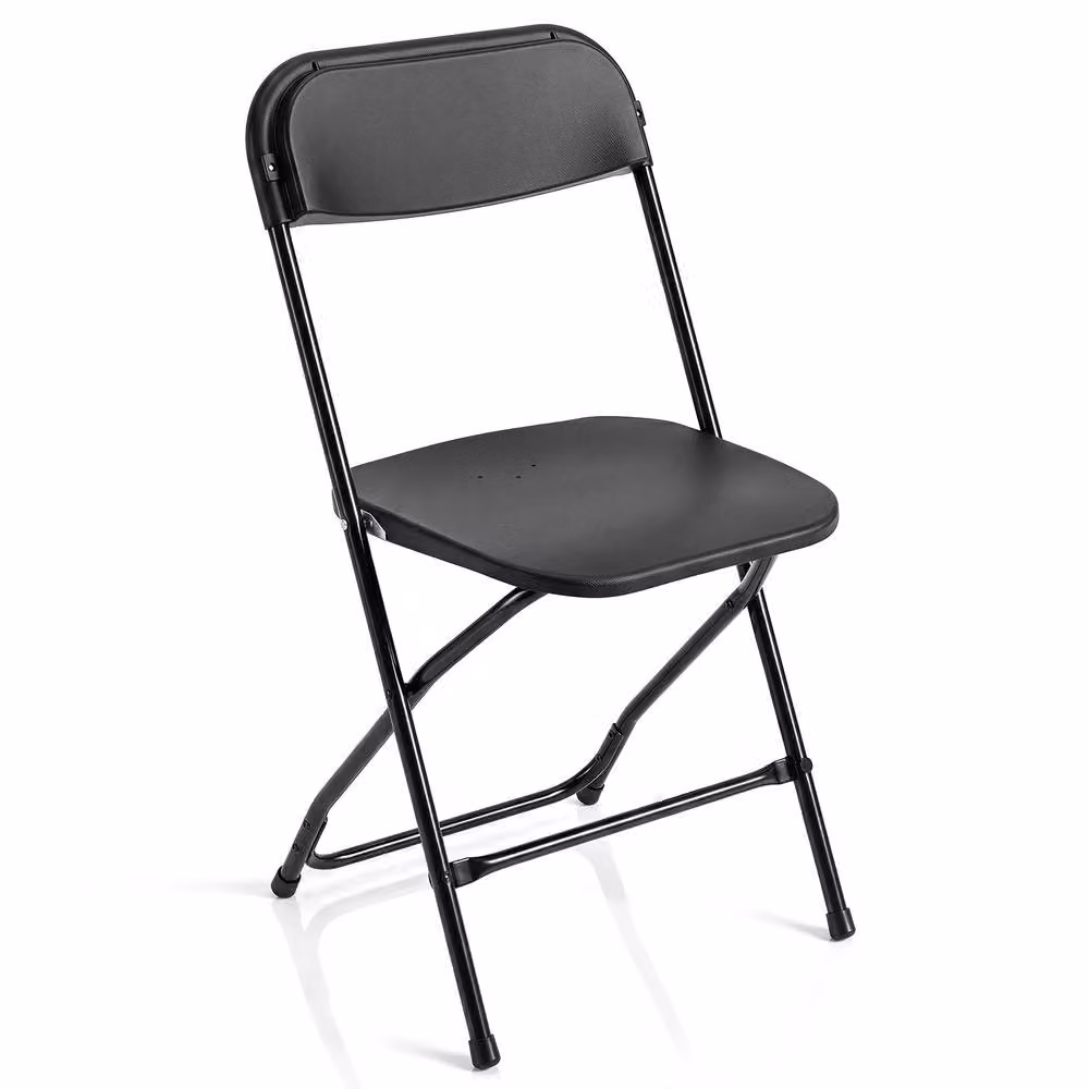 Gymax 4 Pack of Black Metal Folding Chairs – 2