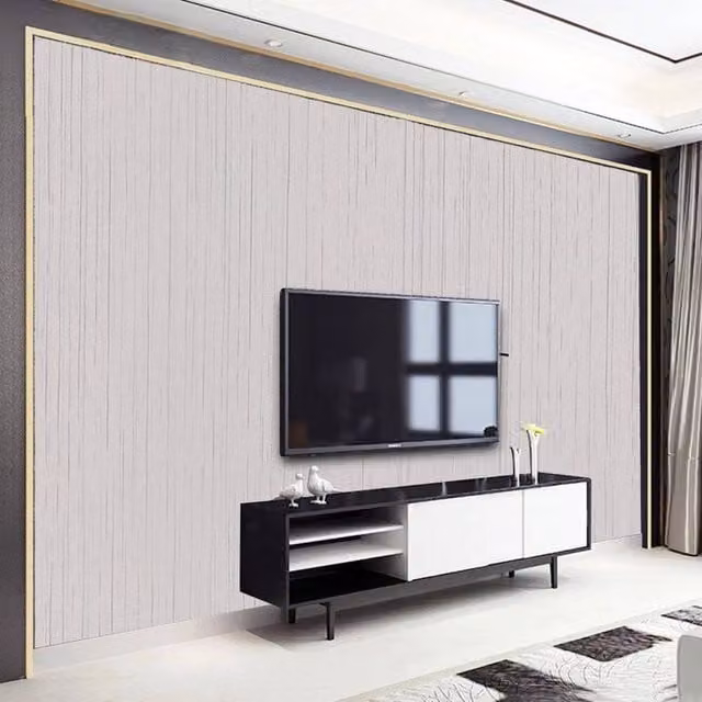 EONLION White Textured Waterproof Self-Adhesive Wallpaper Roll, Width: 100 cm, Length: 10 m – 1