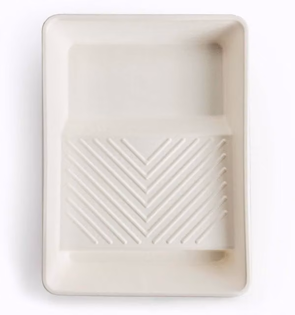 Hemway 9 inch Sugarcane Roller Tray in Beige