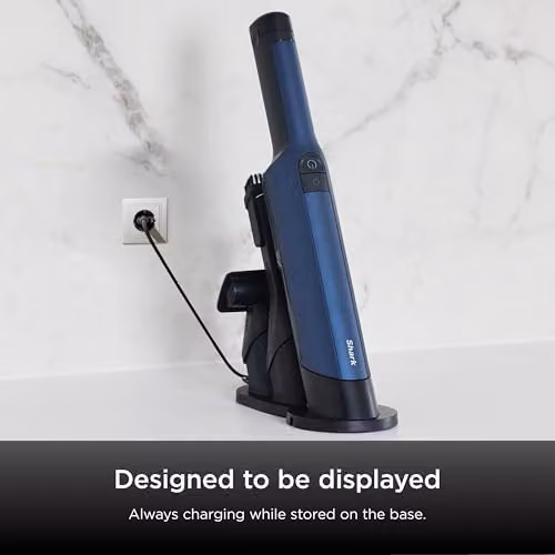 Shark WandVac 2.0 Cordless Handheld Vacuum Cleaner in Blue with Rechargeable Battery and Charging Station – 2