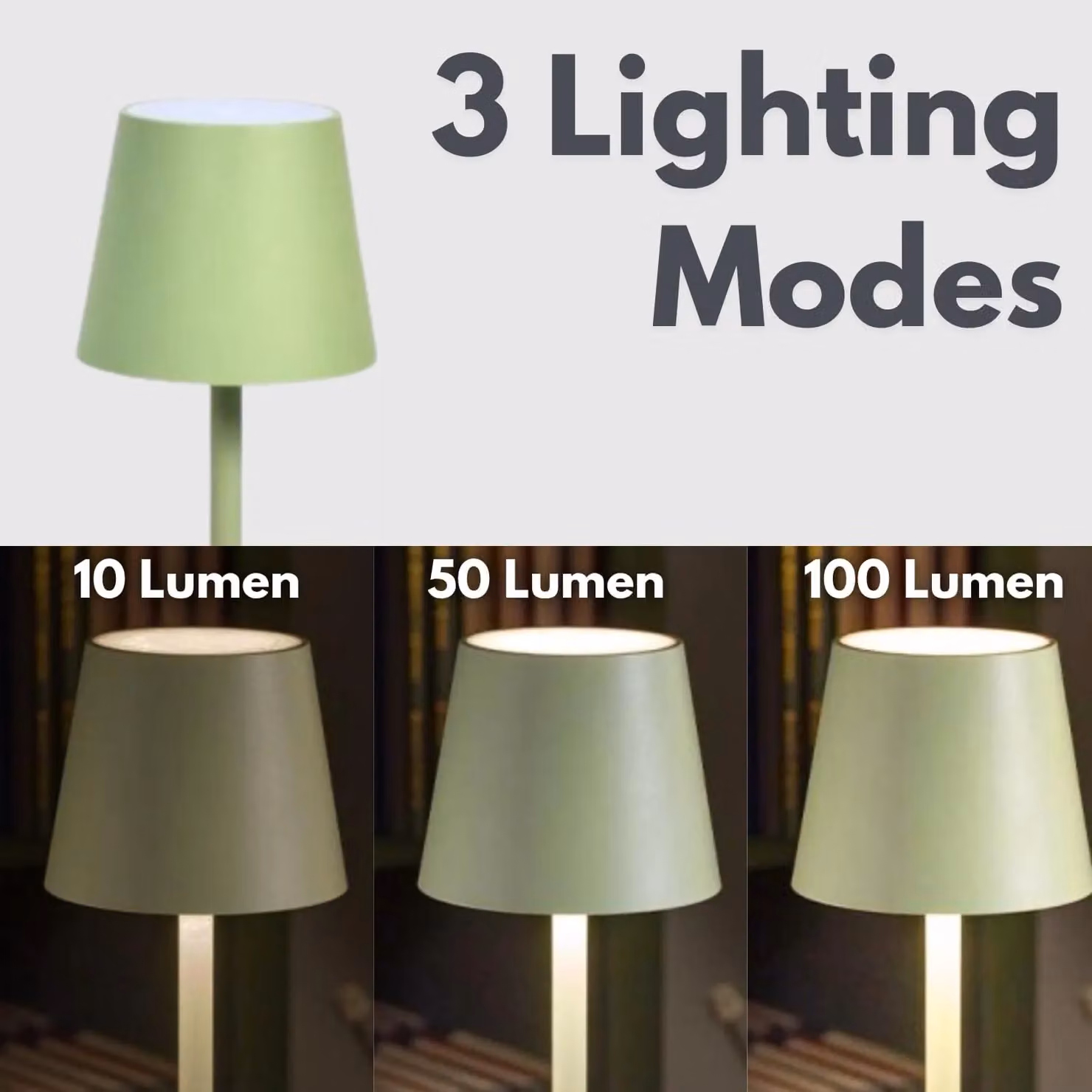 Marco Paul Rechargeable Modern Metal Table Lamp in Green – 3