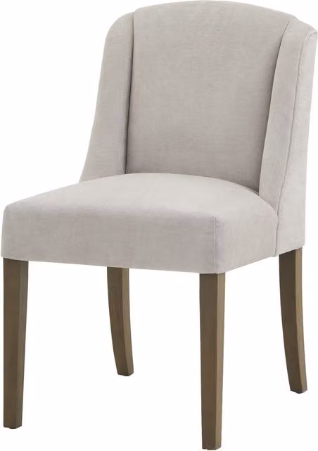 KDMK Compton Woven Fabric Dining Chair with Rubberwood Frame in Grey