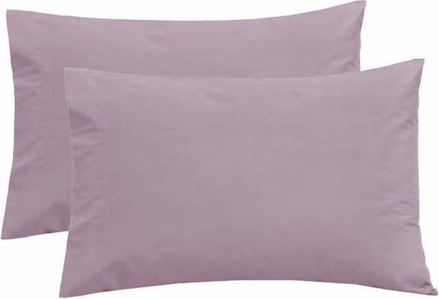 Smart Living Non-Iron Polycotton Standard Pillowcase in Purple