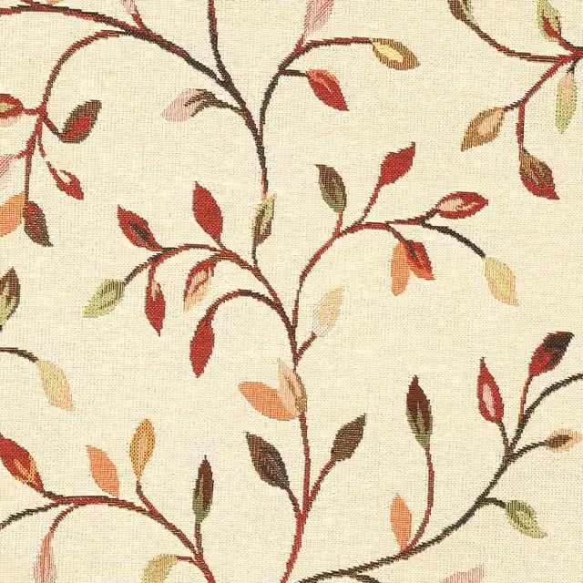Ante Decor Garda Floral Fabric Panel in Red, Orange and Multicolour