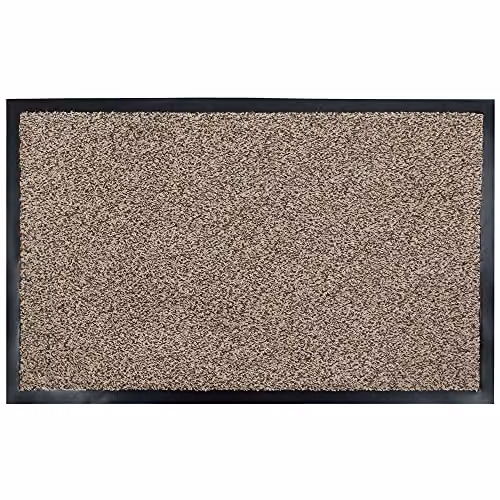 JVL Admiral Microfibre Barrier Doormat, Stone, W: 50 cm, D: 80 cm – 6