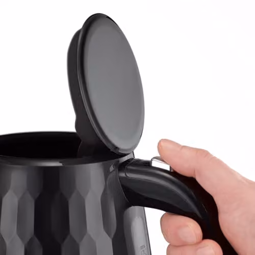 Russell Hobbs Honeycomb Electric Cordless Kettle, 1.7 l, Black – 7