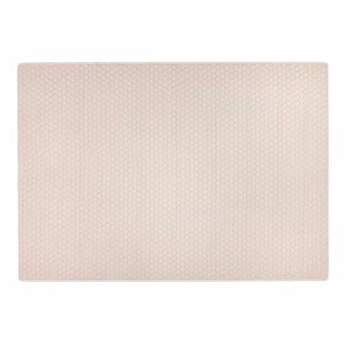 My Mat Sculptured Honeycomb Ivory Rug, W: 140 cm, L: 200 cm – 1