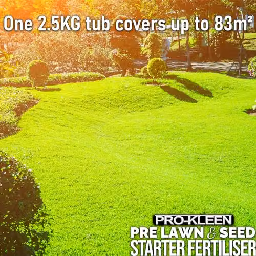 Pro-Kleen Pre Lawn and Seed Starter Fertiliser, Phosphorus Rich NPK 8-12-8 with Magnesium, Zinc and Seaweed, 4 x 2.5kg – 2