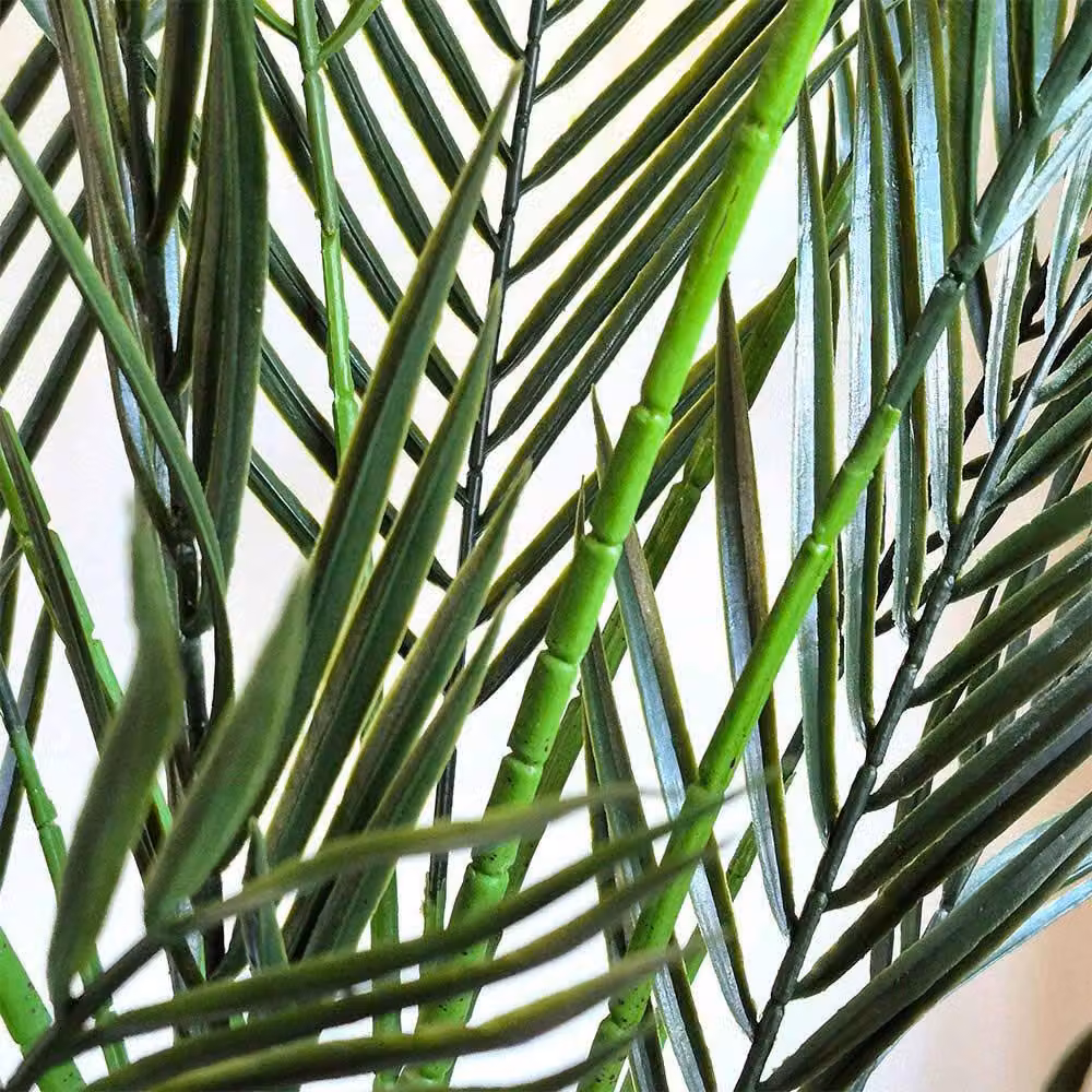 Voltico Artificial Palm Tree with 20 Leaves, Green and Black, Height: 135 cm – 5