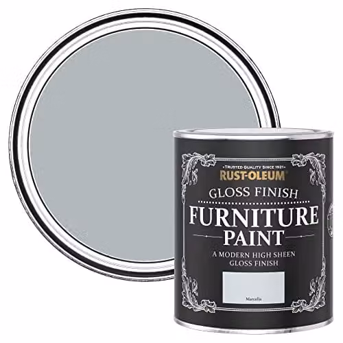 Rust-Oleum Gloss Furniture and Skirting Board Paint, Blue, 750ml – 1
