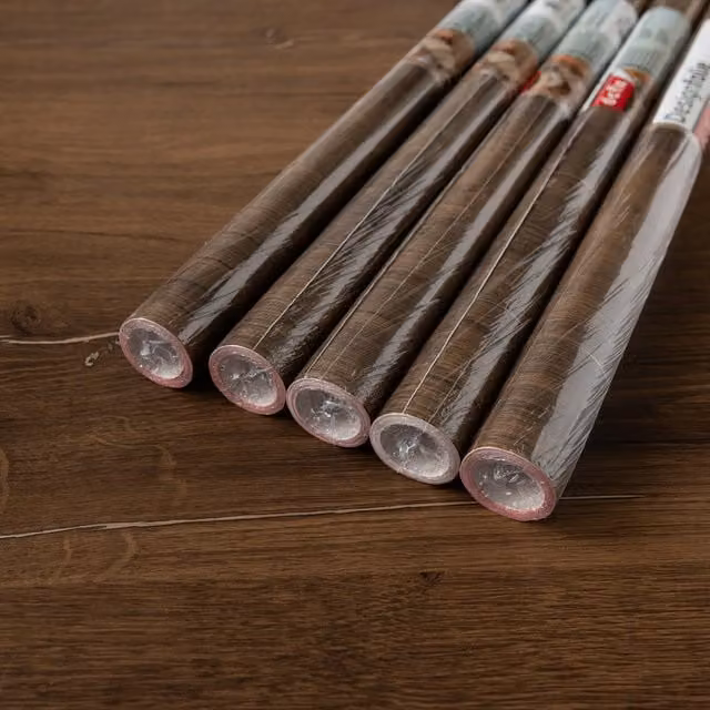 dc fix Flagstaff Oak Self Adhesive Vinyl Wrap for Kitchen Doors and Worktops, Brown, W: 67.5 cm, L: 2 m (Pack of 5)