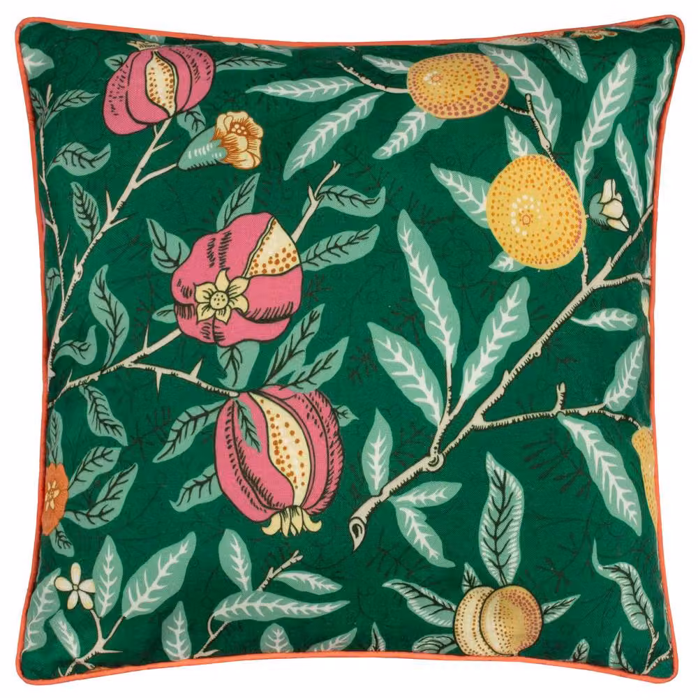 Morris & Co. Fruits Outdoor Square Cushion in Green and Yellow, W/D/H: 45 x 45 x 45 cm – 2