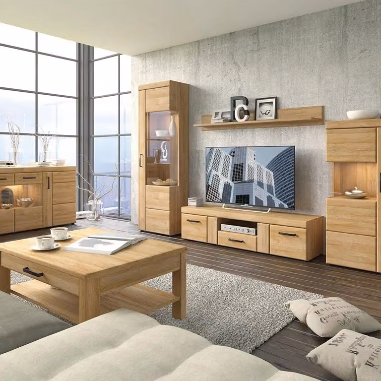 Furniture To Go Cortina Wall Mounted Shelf, Brown, Width: 156 cm