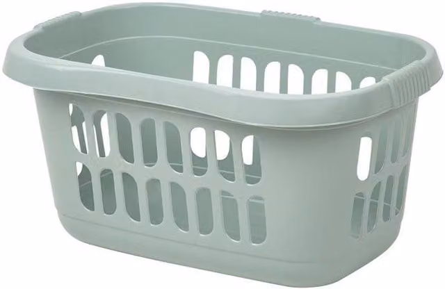 Casa Hipster Plastic Laundry Basket in Green – 1