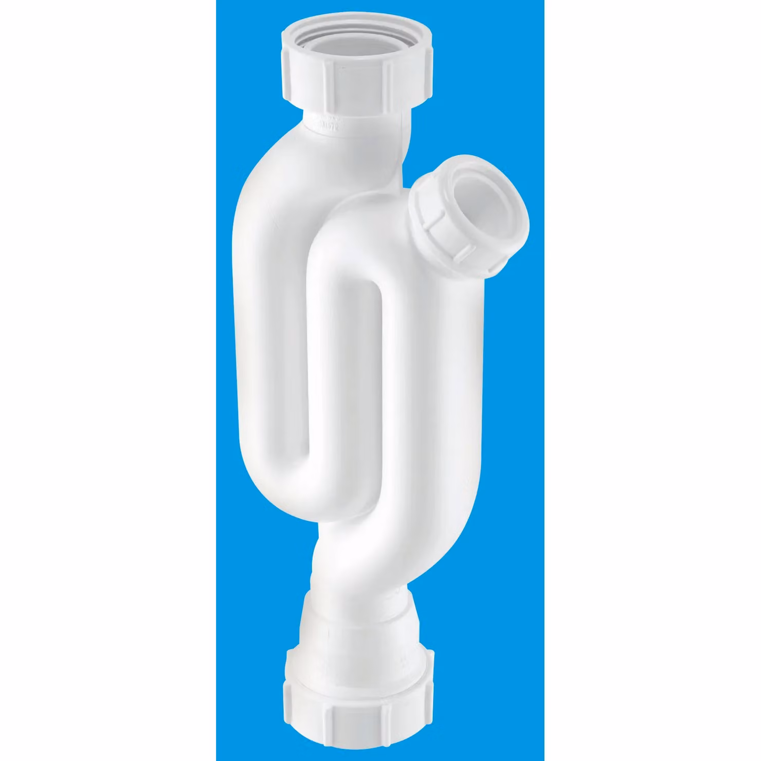 McAlpine X10 75mm Straight Through Water Seal Trap with 1.25 inch Multifit Outlet in White – 2