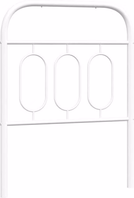 Berkfield Home Classic Metal Headboard, White, Width: 75 cm – 1