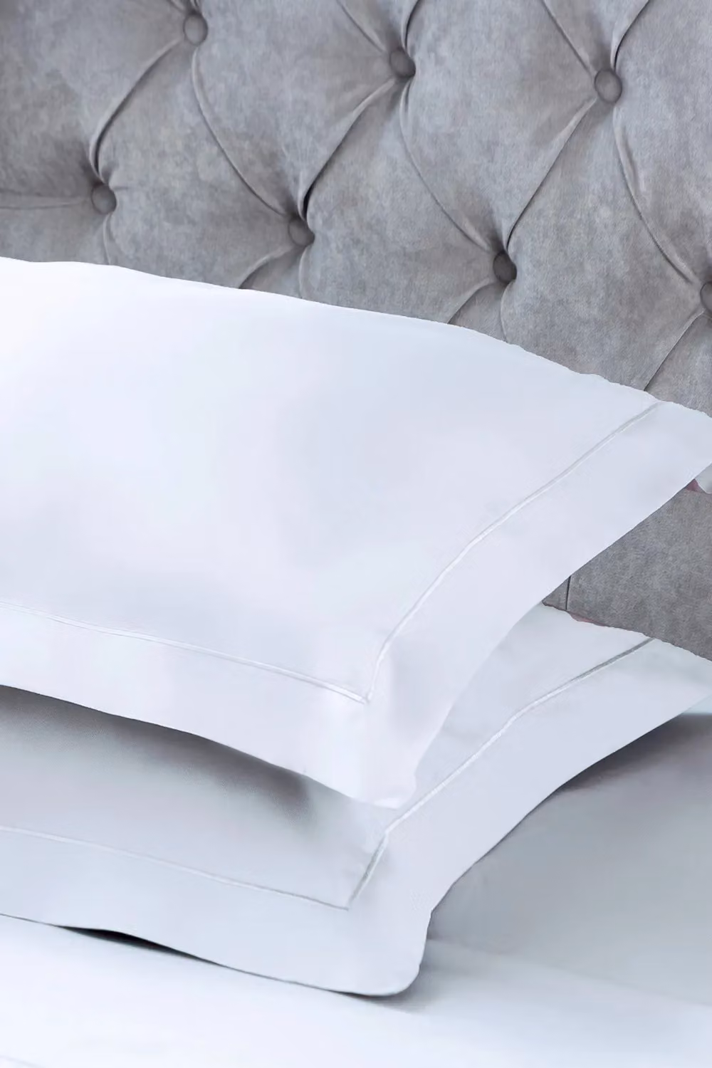 Belledorm 400 Thread Count Egyptian Cotton Oxford Pillowcase in Ivory – 2