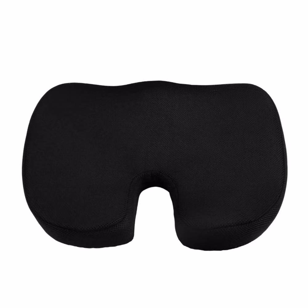 EONLION U-Shaped Memory Foam Seat and Back Support Cushion in Black, W/D: 120 x 90 cm – 3